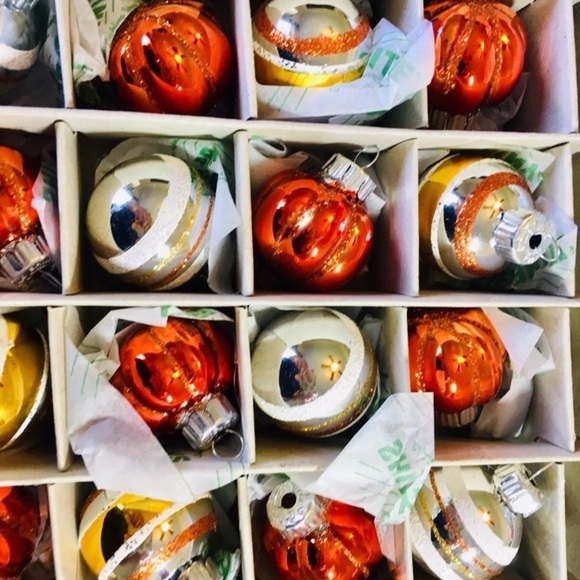 20 Harvest Radko Pumpkin Shaped Ball Ornaments - Picture 5 of 11